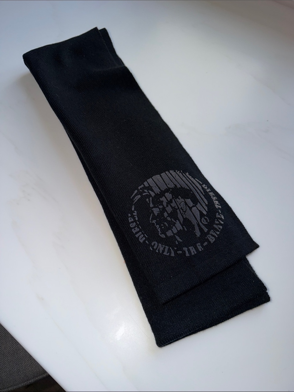 Vintage Diesel Black Scarf
